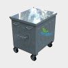 KÇ-05 1100 LT Metal Galvaniz Çöp Konteyneri